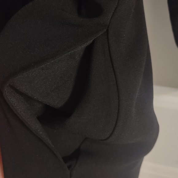 Apt. 9 Black Crepe Shirt Dress with pockets - Picture 2 of 7